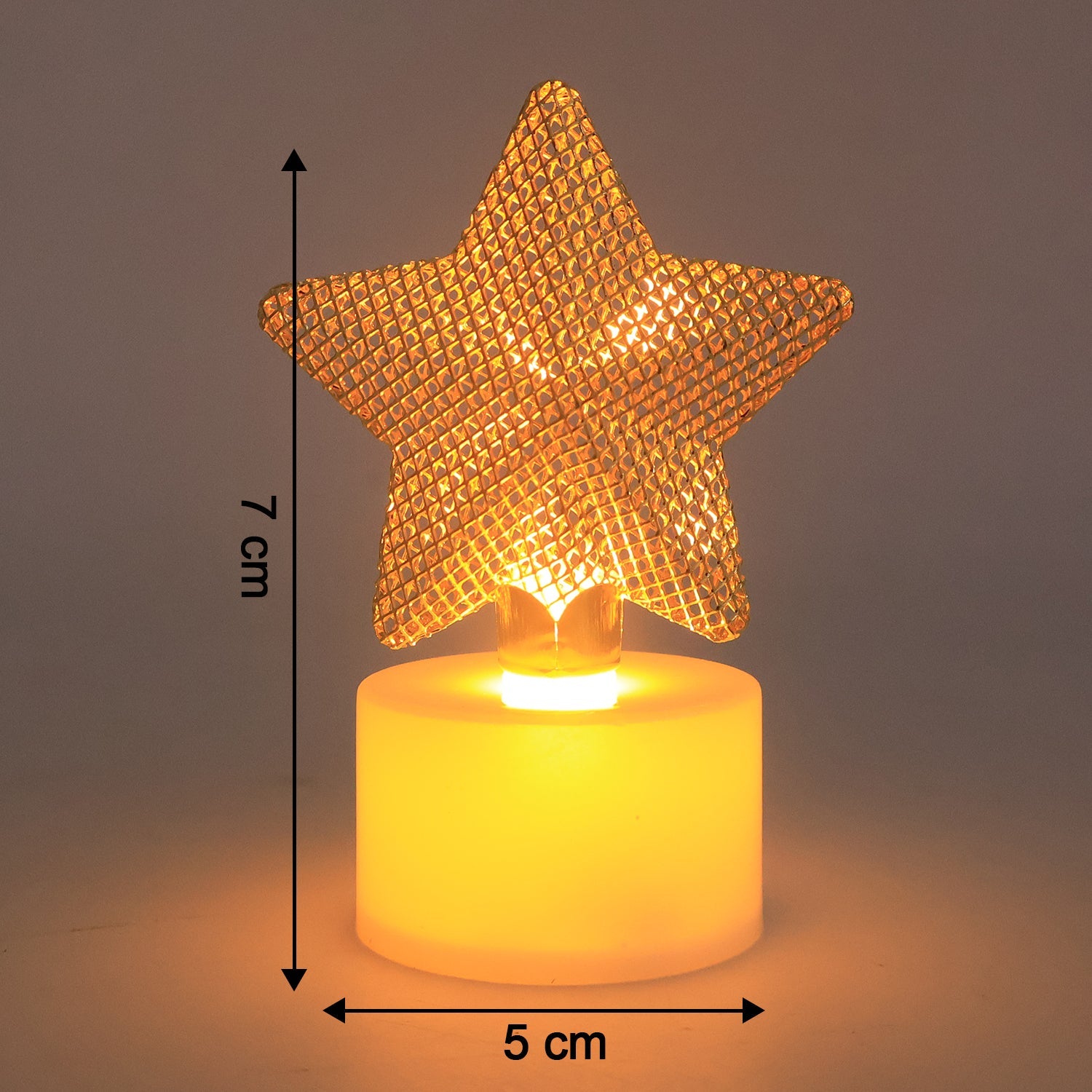 Set of 12 Decorative LED Star Candles Set of 12 Decorative LED Star Candles